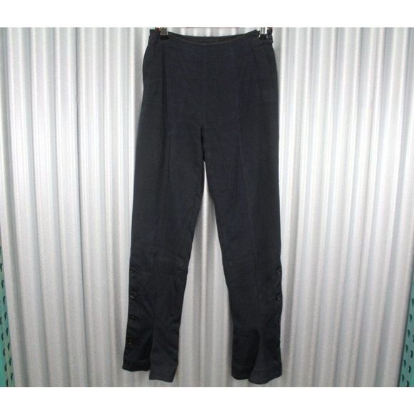 Vintage y2k Prada Milano Button Detailed Flare Trousers Pants Black 24x26 AY309 - Picture 3 of 12